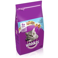 WHISKAS® 1+ Cat Complete Dry with Tuna 3.8kg