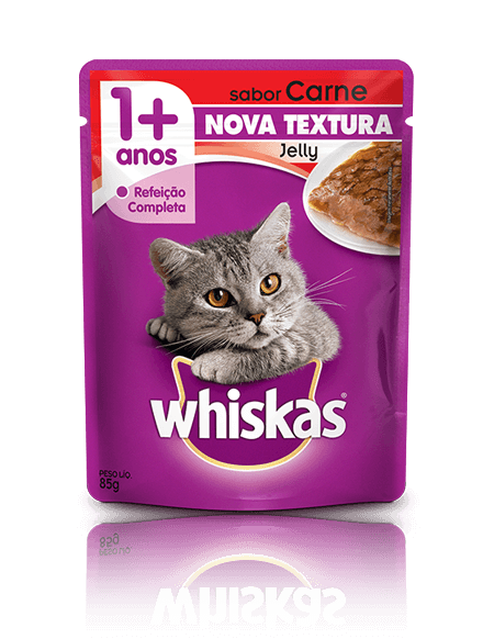 WHISKAS® Sachê Jelly Adulto Sabor Carne