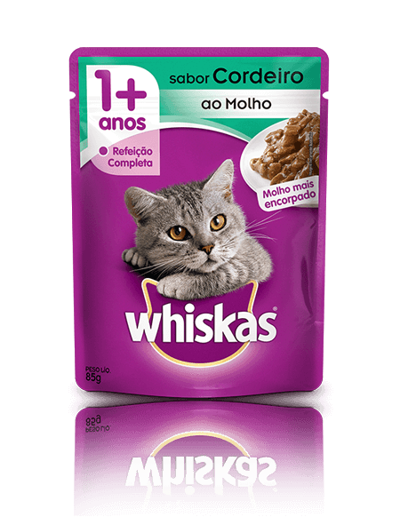 WHISKAS® Sachê Adulto Sabor Cordeiro ao Molho
