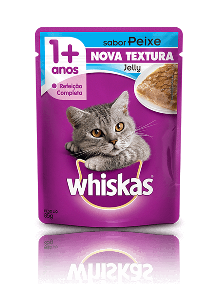 WHISKAS® Sachê Jelly Adulto Sabor Peixe
