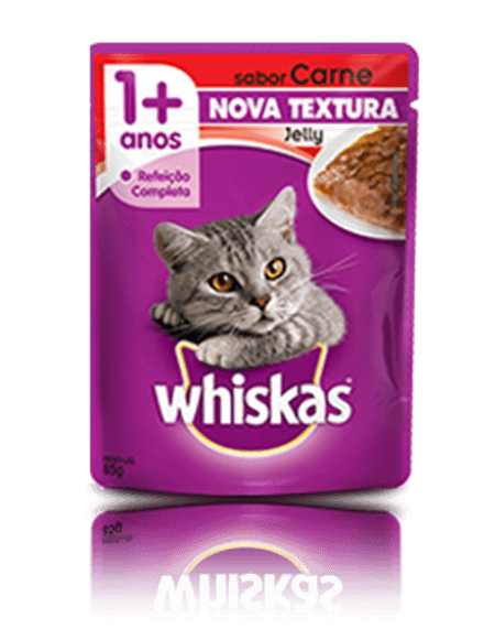 WHISKAS® Sachê Jelly Filhote Sabor Carne Test