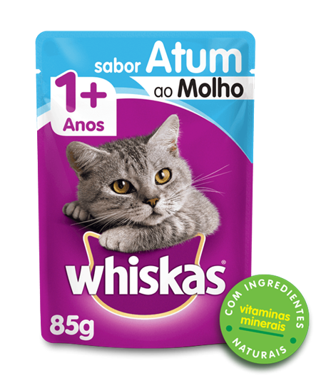 Sachê de Ração úmida para Gatos WHISKAS® Adulto Sabor Atum ao Molho