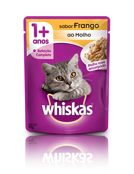 WHISKAS® Sachê Adulto Sabor Frango ao Molho