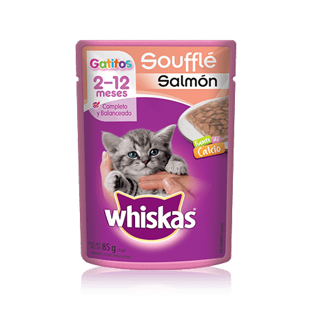 WHISKAS® Soufflé Gatitos Salmón
