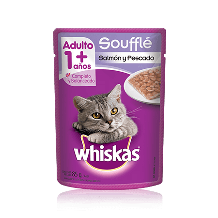 WHISKAS® Soufflé Salmón y Pescado