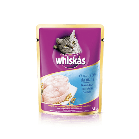 Ocean Fish Wet Cat Food Pouch from Whiskas for Adult 1+ Cats