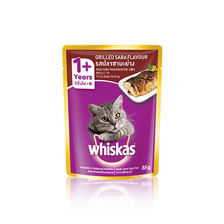 Whiskas® Pouch Adult 1+ Grilled Saba Flavour Cat Food