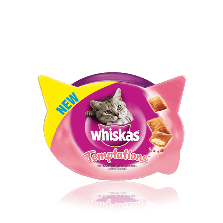 WHISKAS® Snacks Temptations de Marisco