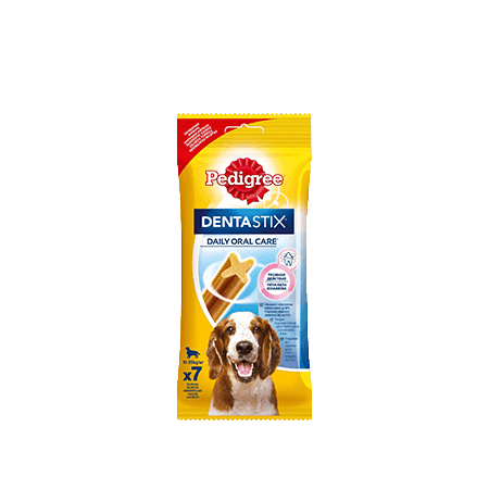 Лакомство по уходу за зубами PEDIGREE<sup>®</sup>® Denta Stix™ для собак средних пород весом от 10 до 25 кг