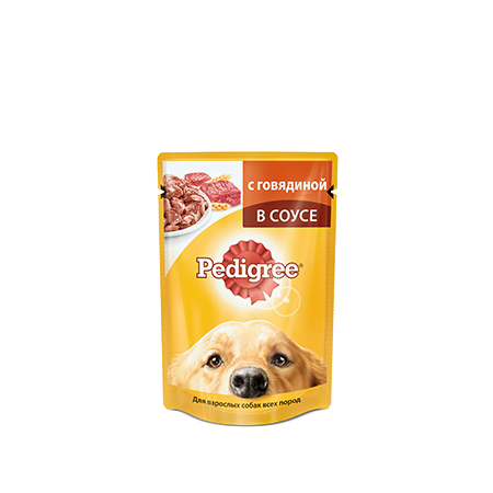 PEDIGREE<sup>®</sup>® для взрослых собак всех пород с говядиной