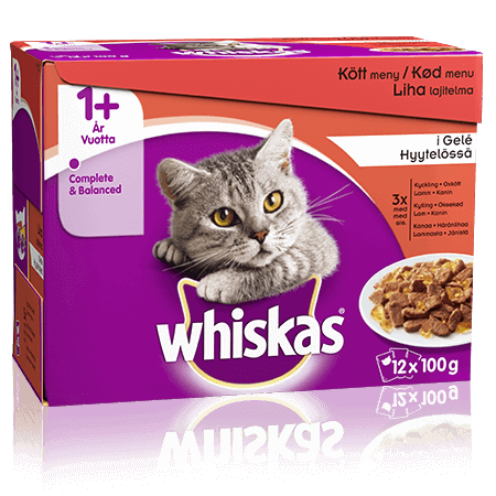 Whiskas 1+ Köttmeny i Gelé