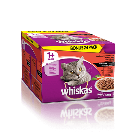 Whiskas Mesni izbor v omaki 1+ 24 x 100 g