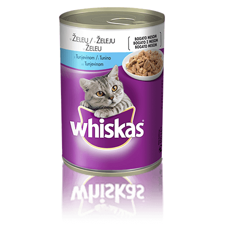 Whiskas pločevinka s Tunino v želeju 1+ 400 g