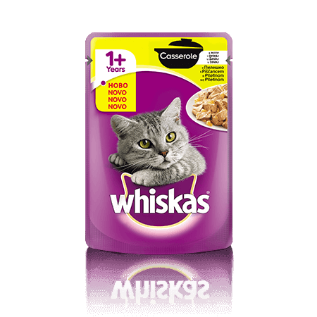 Whiskas Casserole 1+ s Piščancem 85 g
