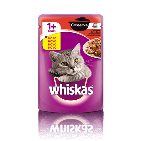 Whiskas Casserole 1+ z Govedino 85 g