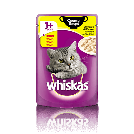 Whiskas Creamy Soup 1+ s Piščancem 100 g