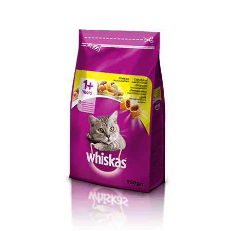 Whiskas suha hrana s Piščancem 1+ 950 g