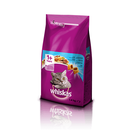Whiskas suha hrana s Tunino 1+ 1.4 kg