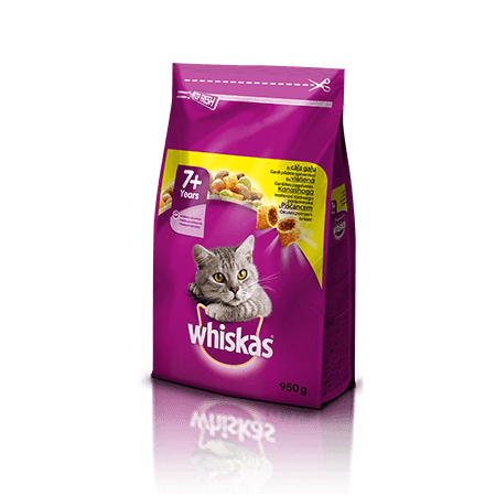 Whiskas suha hrana s Piščancem 7+ 950 g