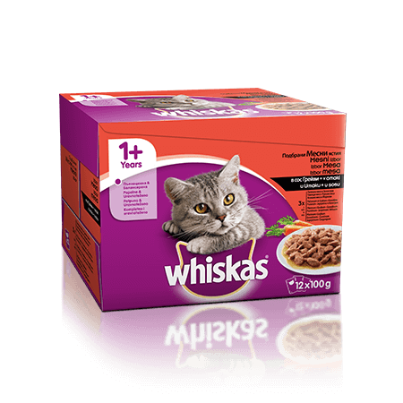 Whiskas Mesni izbor v omaki 1+ 12 x 100 g