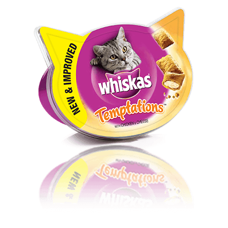 Whiskas Temptations piščanec in sir 60 g
