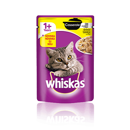 WHISKAS® Casserole kuracie v želé 85g