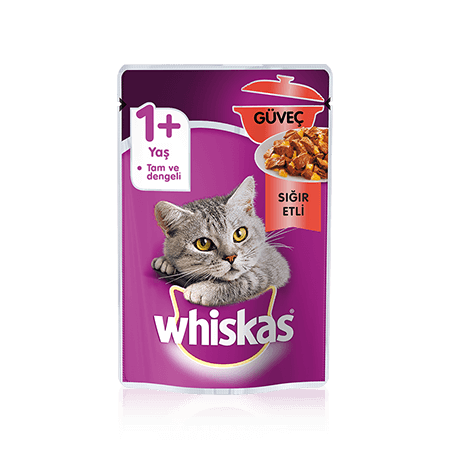 WHISKAS Güveç Sığır Etli 85 g