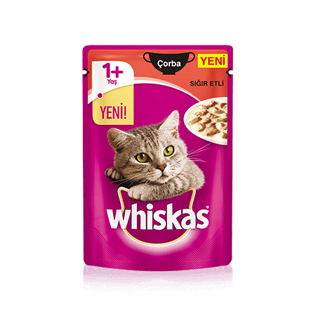 WHISKAS Kremalı Çorba Sığır Etli
