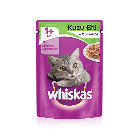 WHISKAS Pouch Kuzu Etli Jöle İçinde