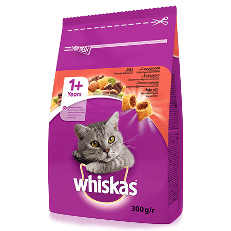WHISKAS Sığır Etli Kuru Kedi Maması