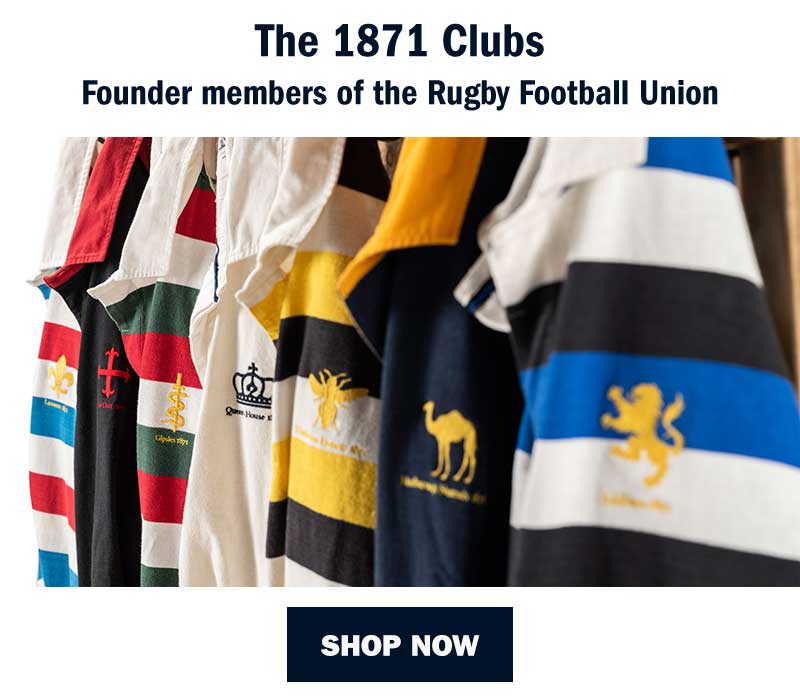 Black & Blue | Heavy Slub Cotton Rugby Shirts | 1871 Clubs Black & Blue | Heavy Cottom Rugby Shirts