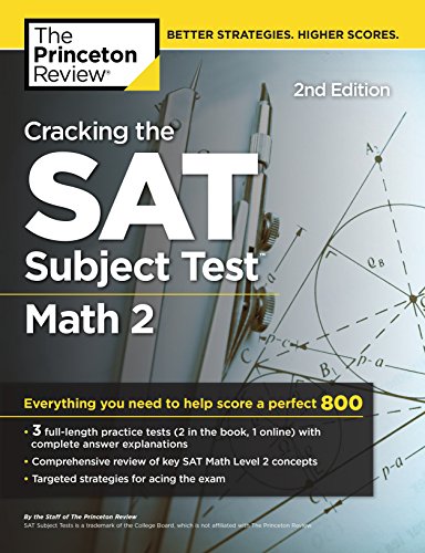Cracking the Sat Math 2 Subject Test (College Test Prep), Princeton Review, Good | eBay