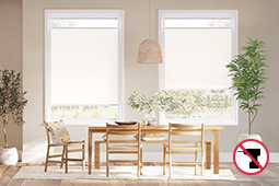 Estika Store Plissé à Coller Beige 75x100cm - Sans Percer, Réglable MultiStop Pour Fenêtres