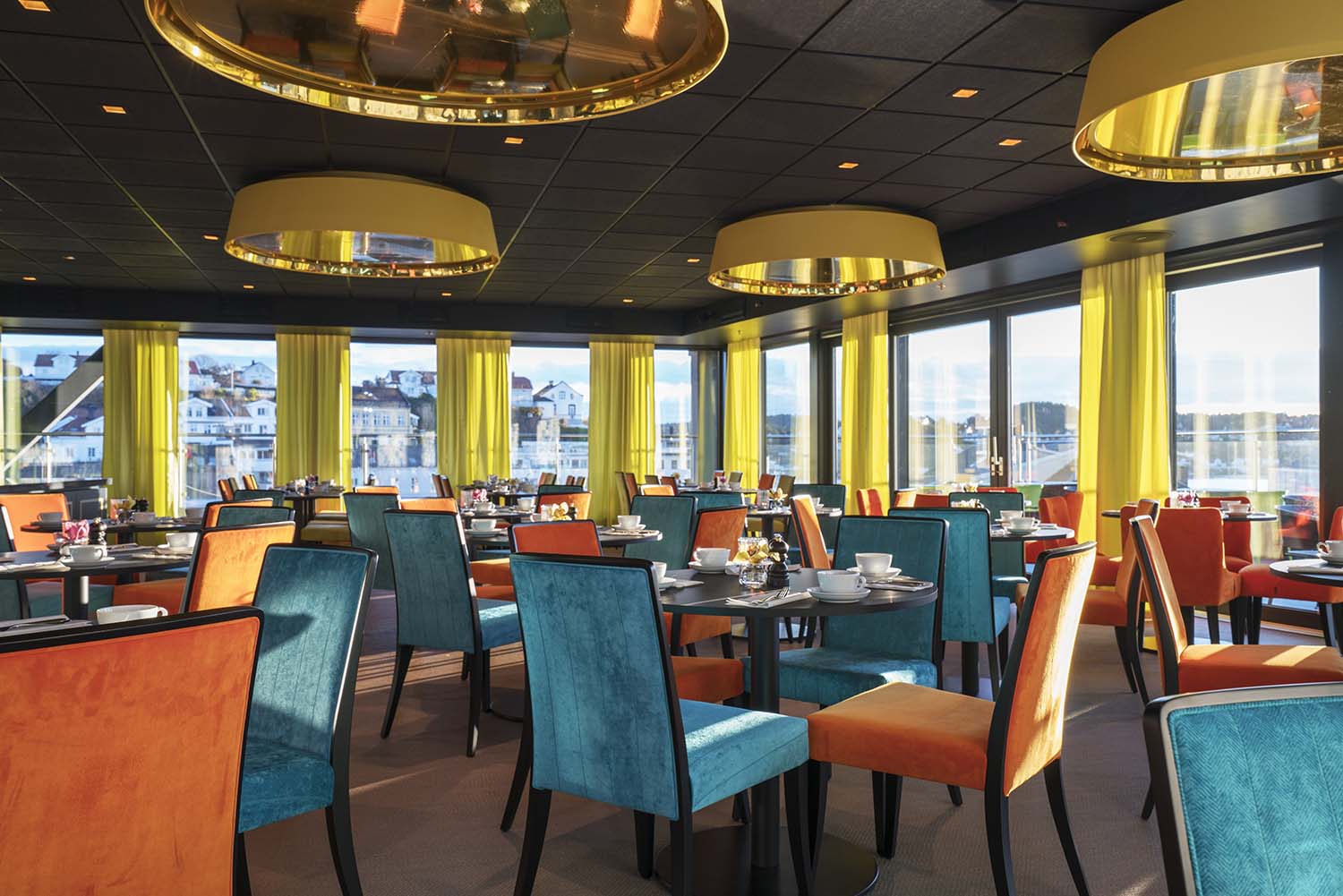 restaurant, spisebord, hotell