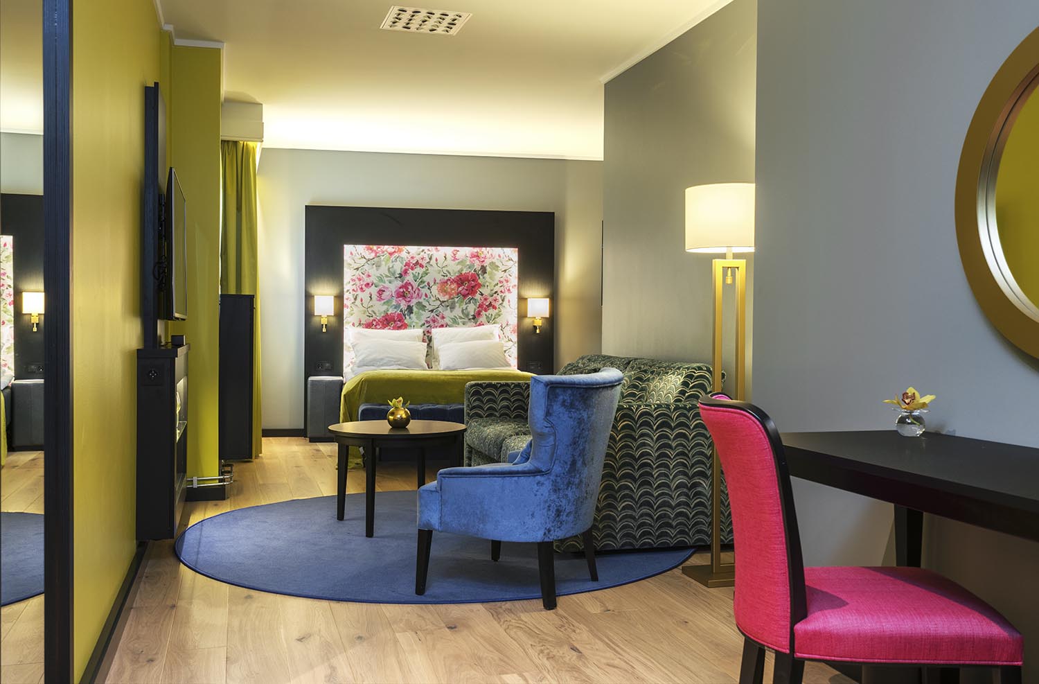 hotellrom, soverom, interiør, interiørarkitektur