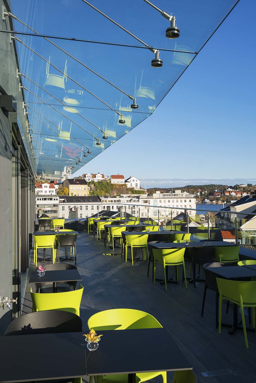 uteservering, veranda, hotell, arendal