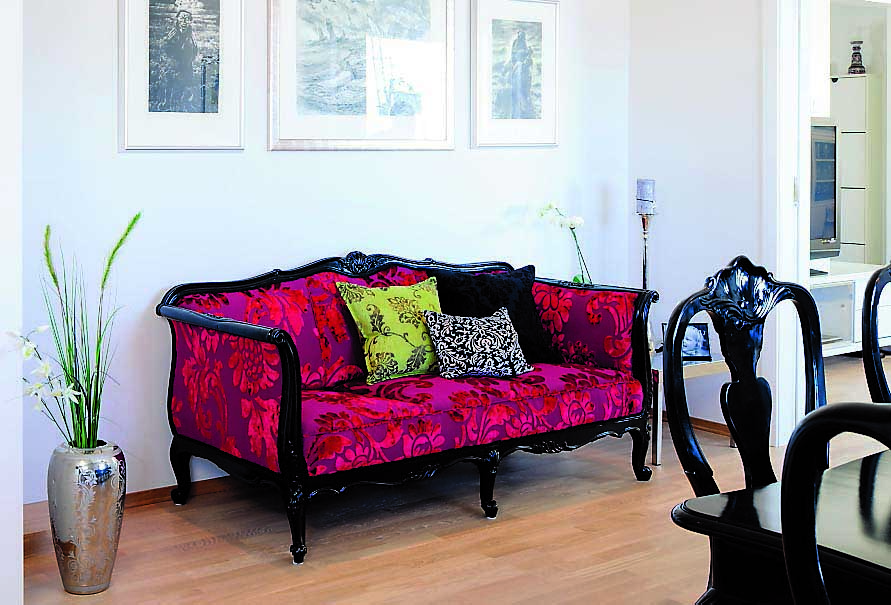 interiør, sofa, antikk