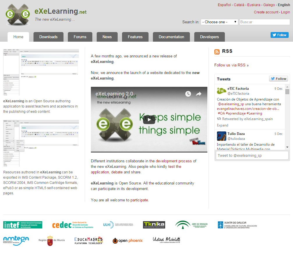 exelearning.net screenshot