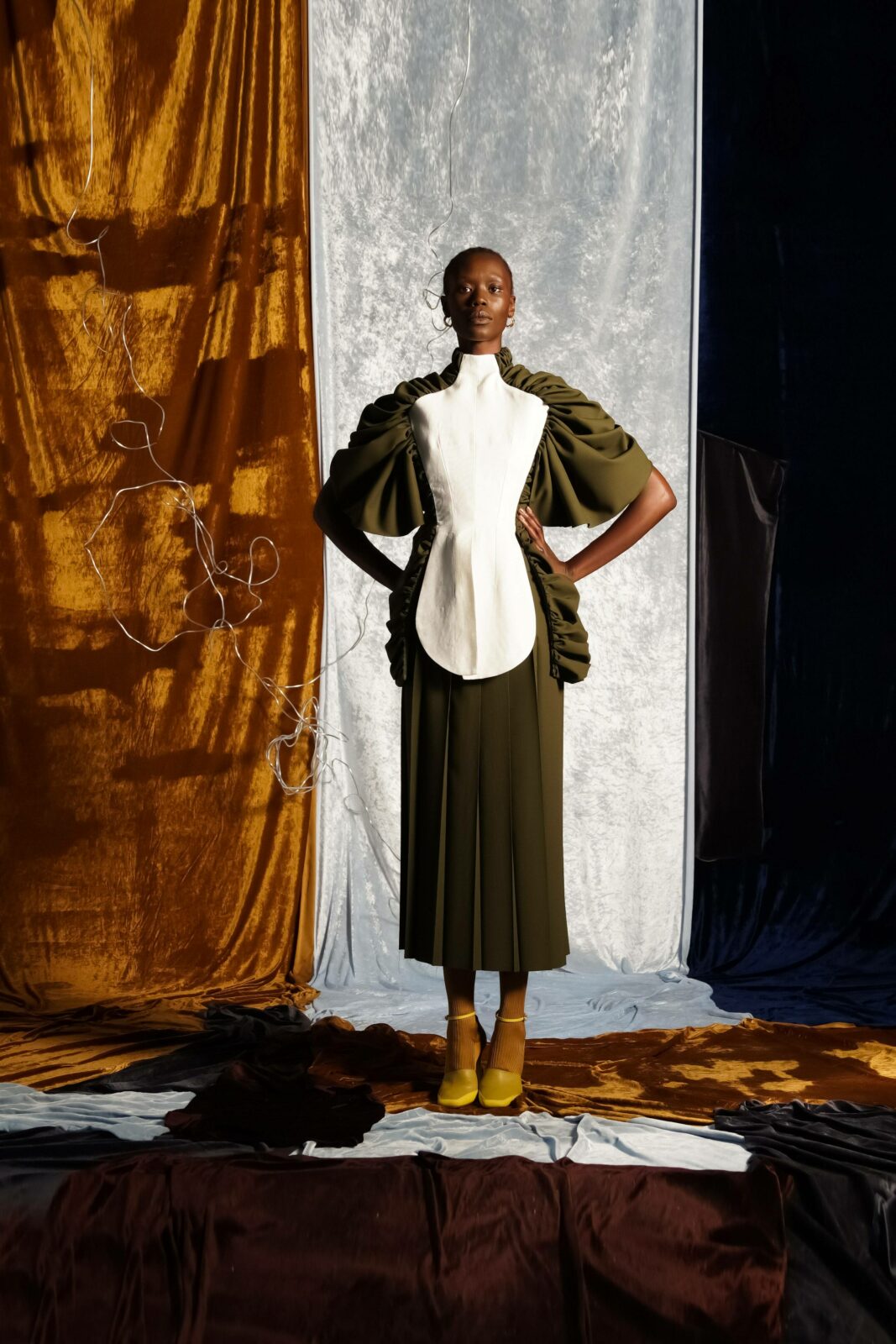 Richard Malone SS21, Casting by Holly Cullen