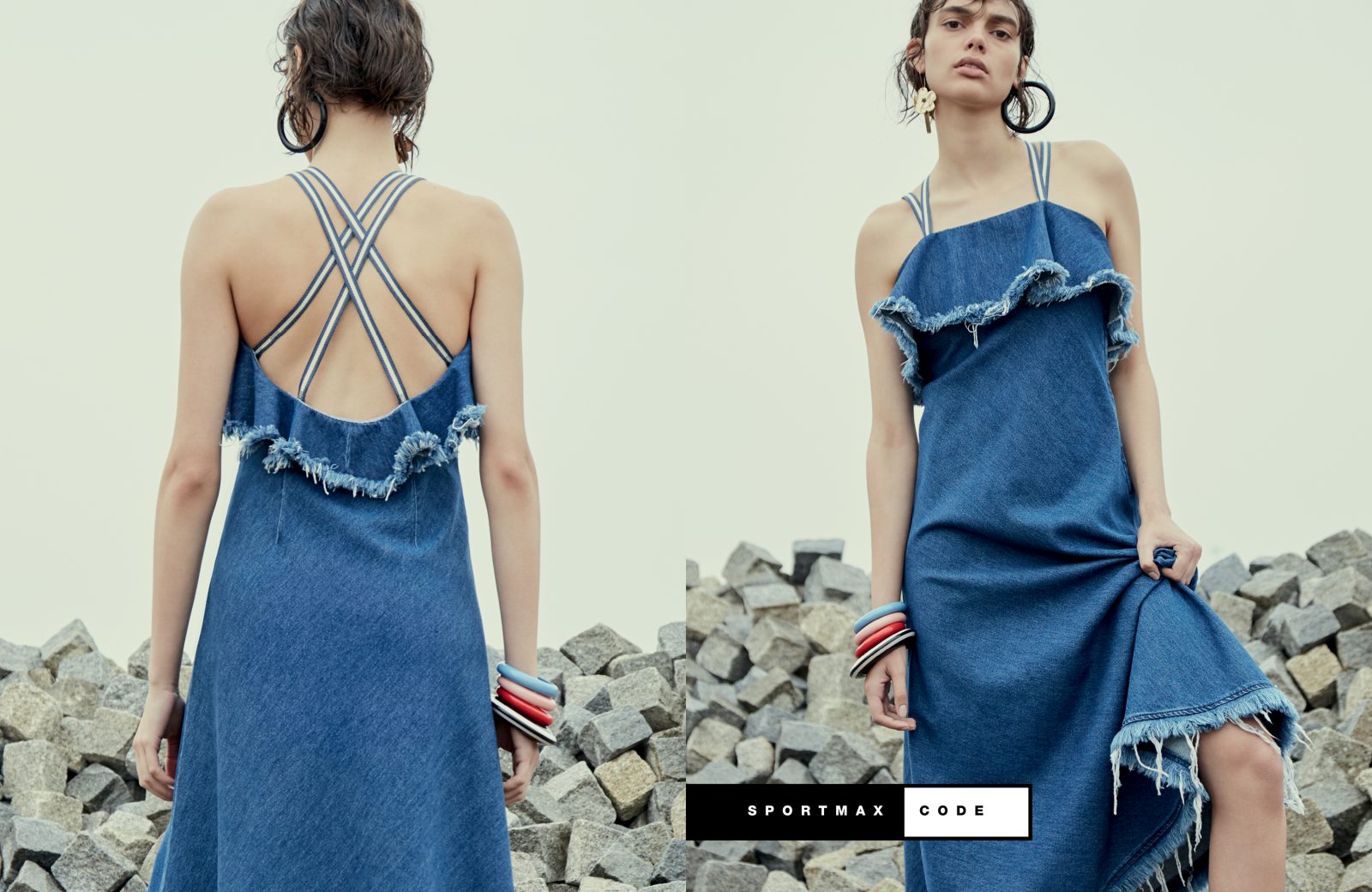 sportmax denim dress