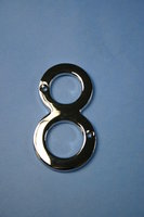 Number 8 Chrome Numeral