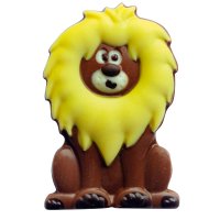 Gwynedd - Lenny the Lion - decorated solid milk chocolate - appr 38pcs x 1kg