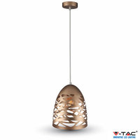 Mesh Pendant Champagne Gold