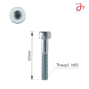 DIN 912 Socket Head Bolt M10x60 Steel Zinc-Plated 8.8
