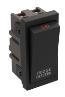 Lincoln 20 Amp Black Double Pole Module Insert - Fridge Freezer