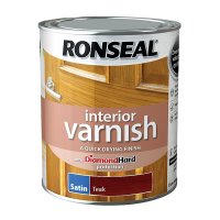 Ronseal Interior Varnish Teak 750ml tin