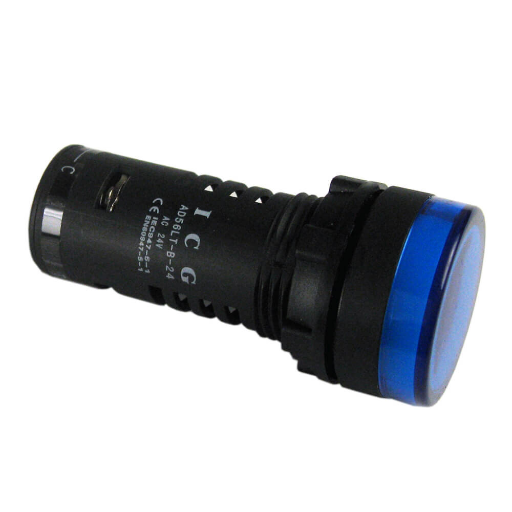 AD56LT-B230 | Blue LED Pilot Lamp Test 22.5mm 230VAC