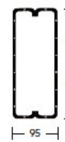 K100 EXB100 1200mm Steel Box Lintel