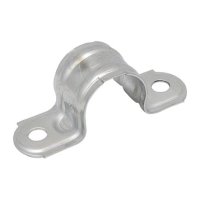 Conduit Strap, 1/2", Double, Saddle Type (100/pkg)