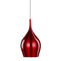 SMALL VIBRANT RED BELL PENDANT LIGHT